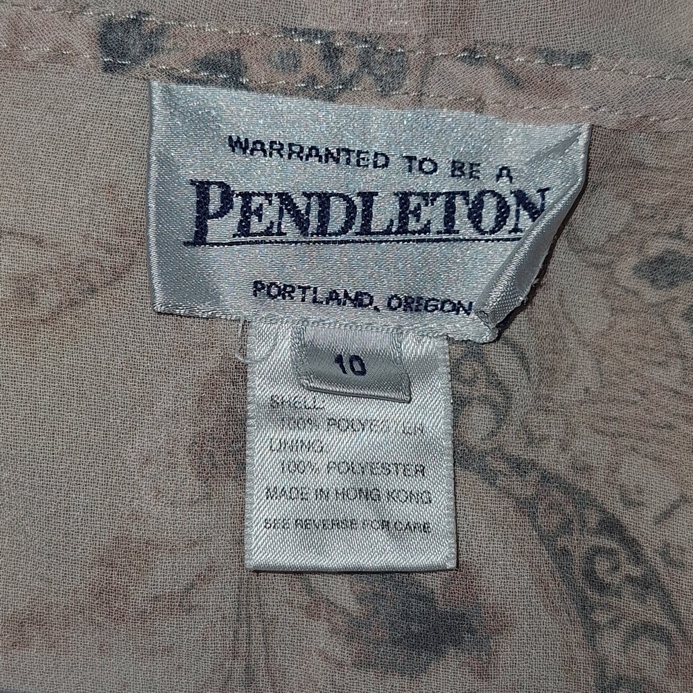 Pendleton Flowy Printed Ruffle Blouse 10 - image 4